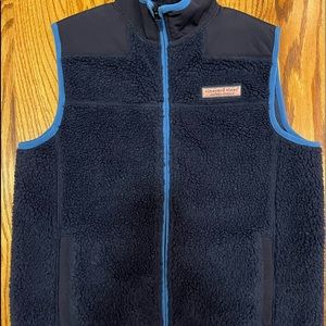 Vineyard Vines Sherpa Vest Boys Size 12-14